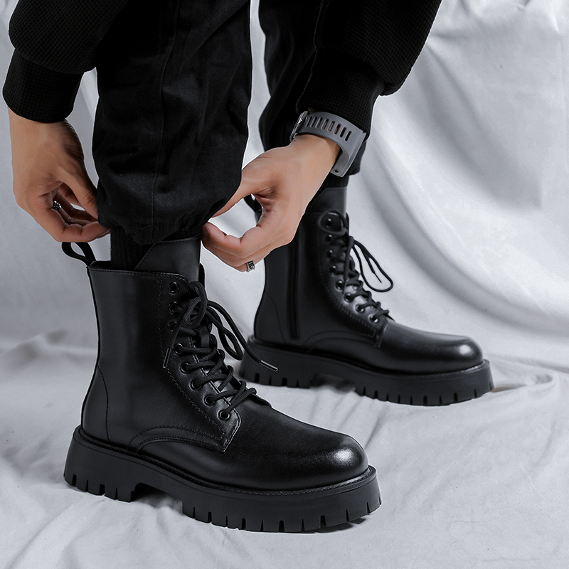 Sepatu Bot Kulit Asli Pria Mew - Luxury Lifestyle Products ulasan dan harga